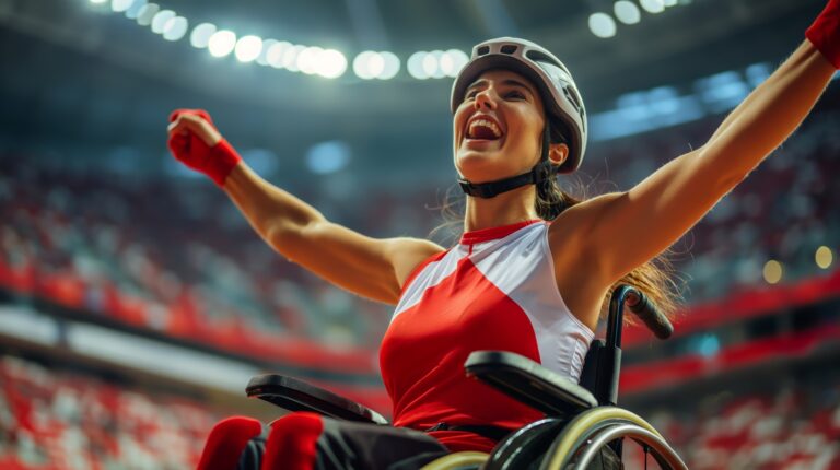 paralimpíadas, disabled-female-athlete-competing-official-paralympic-games